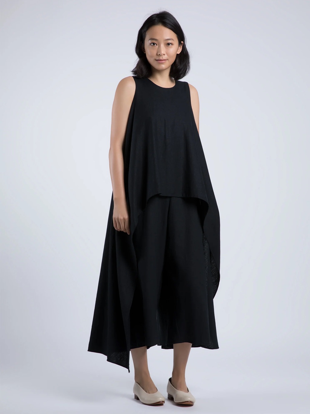 Ketel Layered Wide-Leg Jumpsuit In Black — image 2 of 6